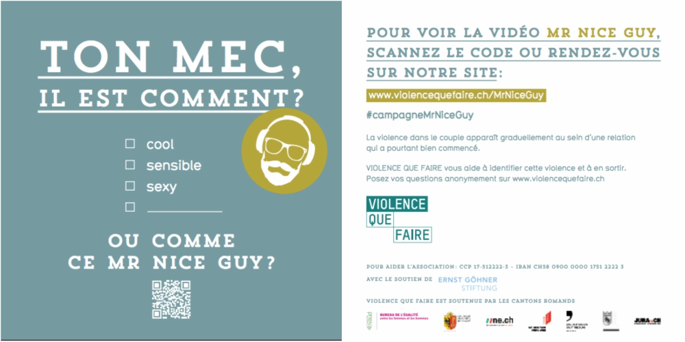 Mr Nice Guy : une campagne de sensibilisation à la violence conjugale