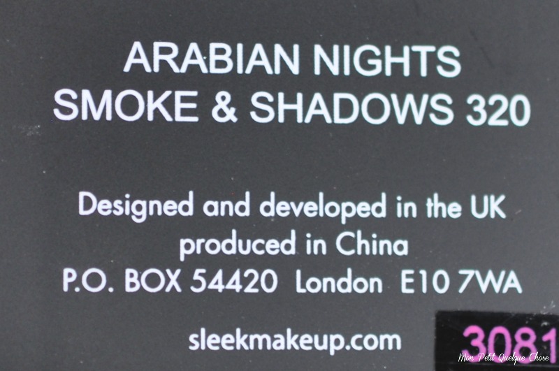 Sleek, Arabian Nights, Mon Petit Quelque Chose