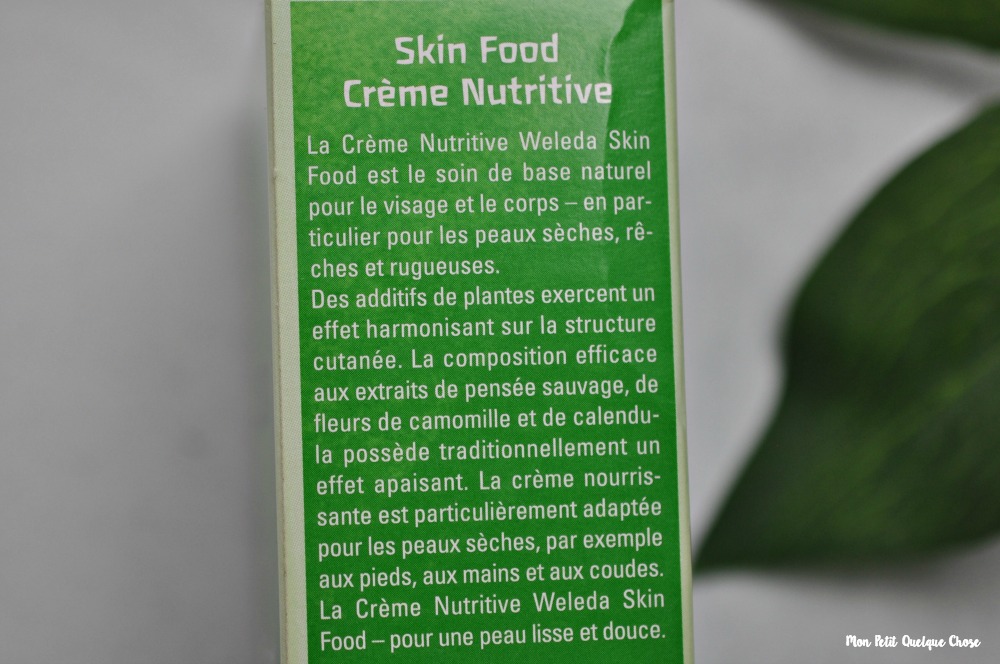 La Crème Skin Food de Weleda - Mon Petit Quelque Chose